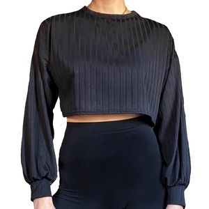 Nasty Gal Black Crop Top BRAND NEW NEVER WORN! 😍